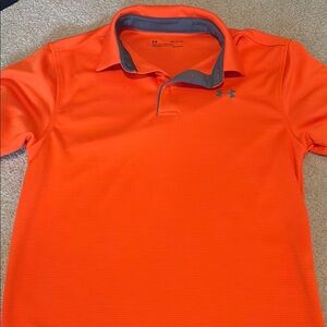Under Armour Orange Performance Polo Shirt